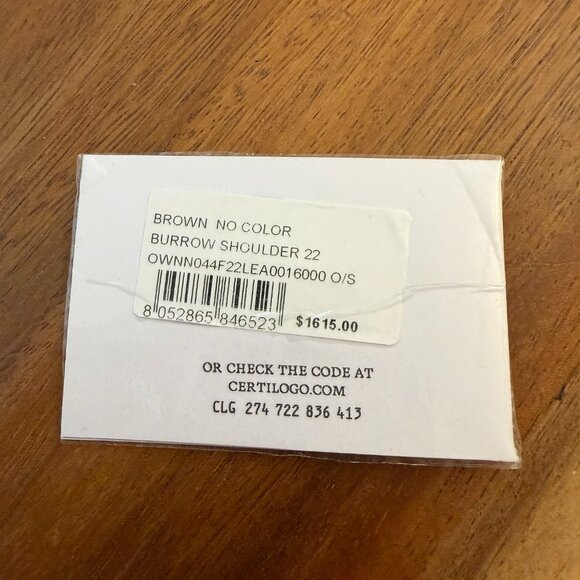 NWT + Dustbag - Off-White Woman Burrow Shoulder Bag 22 Brown - MSRP $1940 - Picture 7 of 7